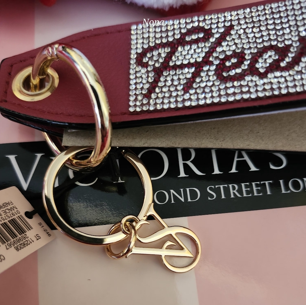 Victoria's Secret Red Rhinestone Keychain - Picture 5 of 6